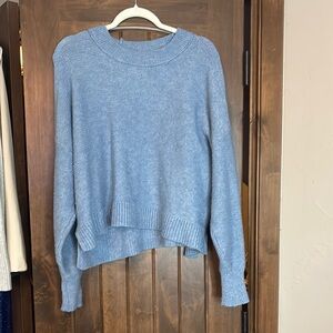 American Eagle Outfitters Blue Crew Neck Sweater Soft Knit Relaxed Fit